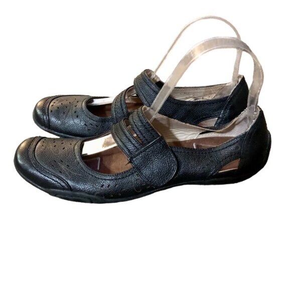 Ros Hommerson Chelsea Mary Jane Shoes Womens 8.5 SS Narrow Black Leather - Picture 2 of 16